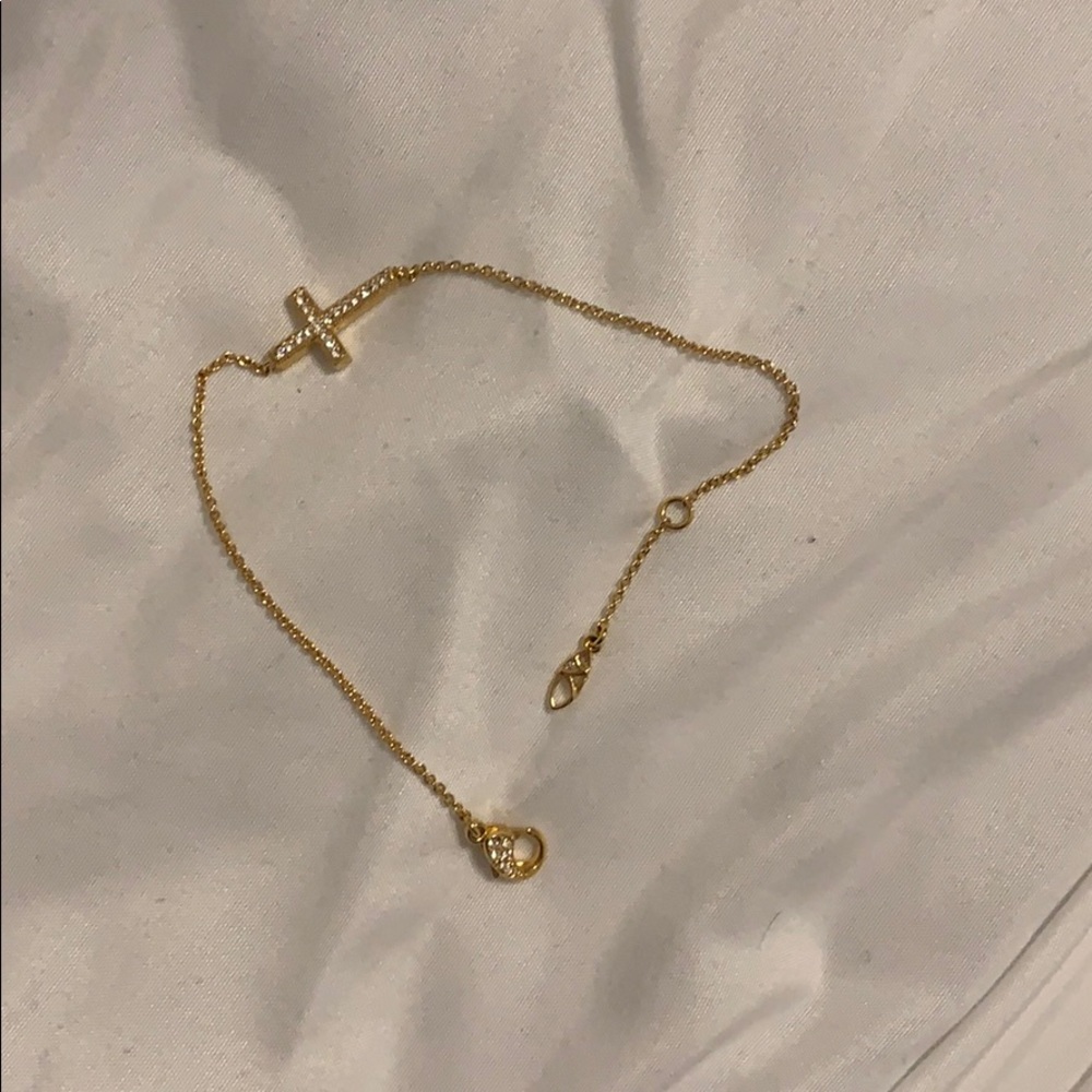 Nadri cross bracelet and necklace